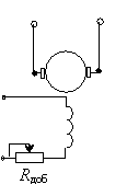Цепи возбуждения. Регулировочный реостат ДПТ. Регулировочный реостат в двигателе постоянного тока. Регулировочный реостат уменьшения магнитного потока двигателя. Цепь возбуждения двигателя.